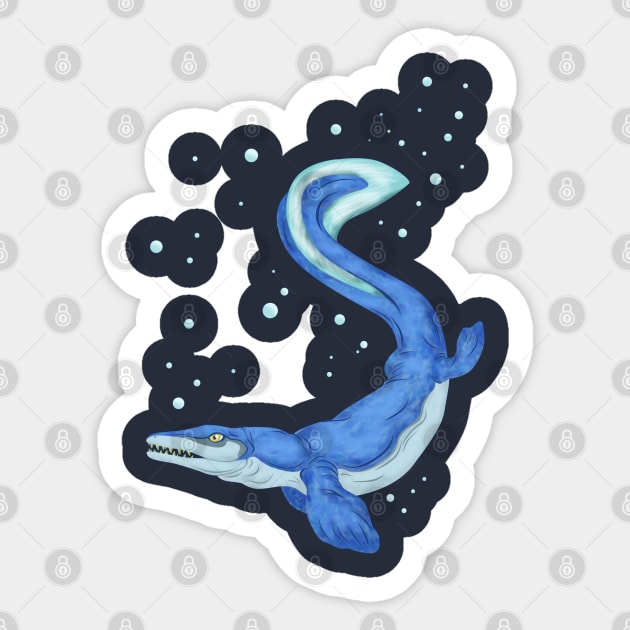 Mosasaurus Sticker by SakuraDragon